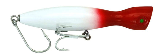 Super Strike Floating Little Neck Popper Lures-Lures-Super Strike Lures-Length: 4 1/4" - Weight: 1oz-Red Head/White-Tackle World