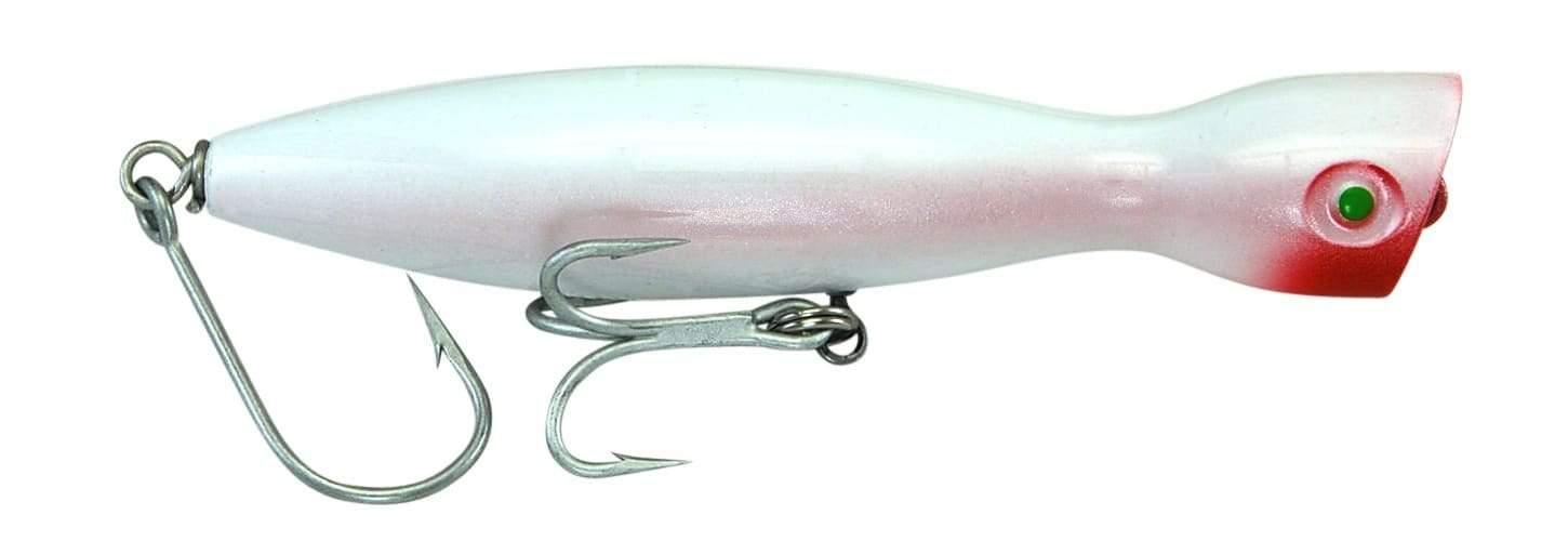 Super Strike Floating Little Neck Popper Lures-Lures-Super Strike Lures-Length: 4 1/4" - Weight: 1oz-White-Tackle World