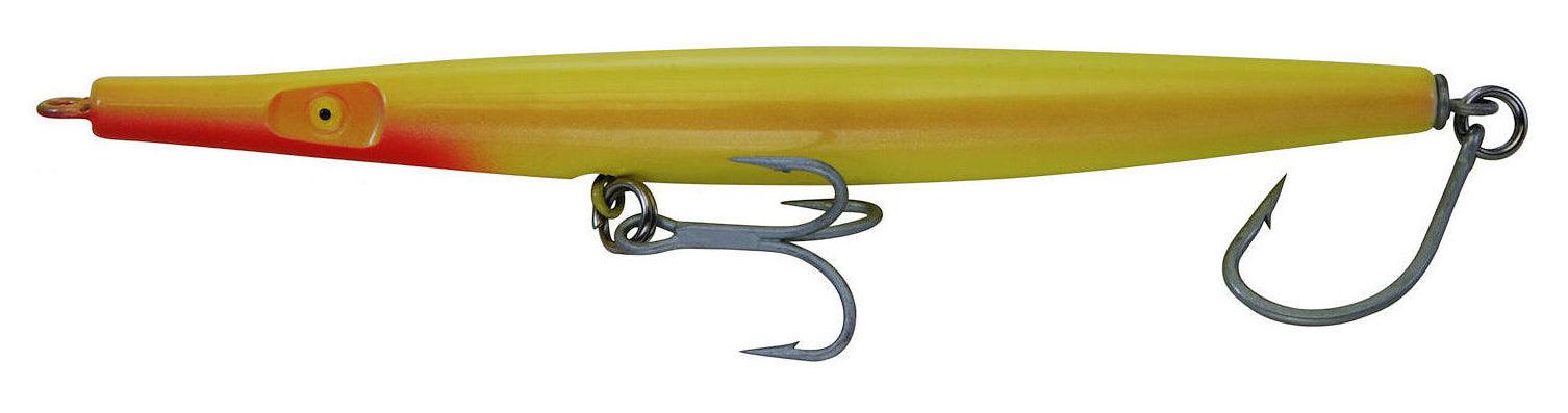 Super Strike Super N Fish Heavy Needlefish Lures-Lures-Super Strike Lures-Length: 5-1/4" Weight: 1.7oz-All Yellow-Tackle World