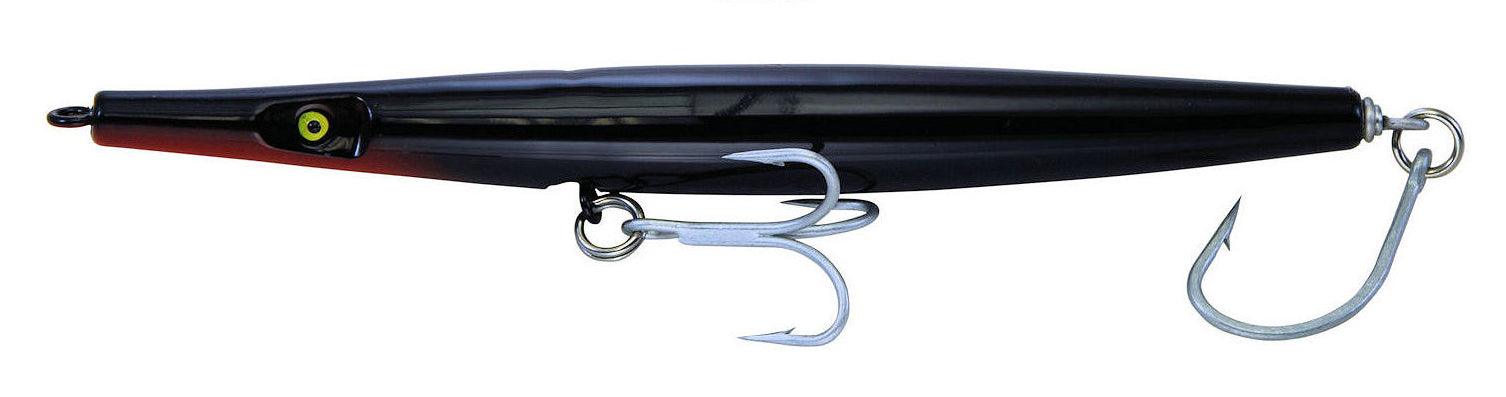 Super Strike Super N Fish Heavy Needlefish Lures-Lures-Super Strike Lures-Length: 5-1/4" Weight: 1.7oz-Black-Tackle World