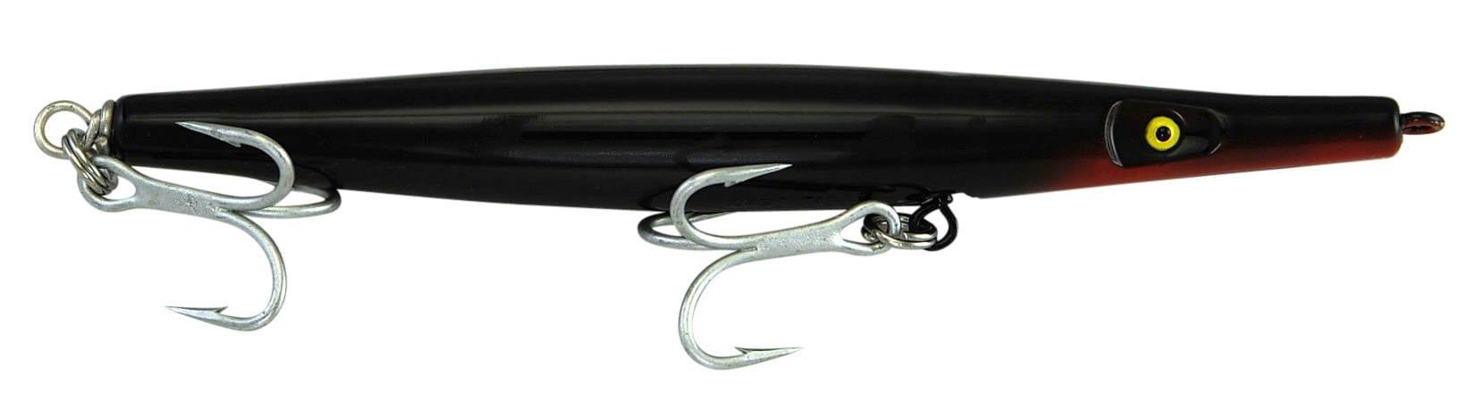 Super Strike Super N Fish Non-Heavy Needlefish Lures-Lures-Super Strike Lures-Length: 5-1/4" Weight: 1oz-Black-Tackle World