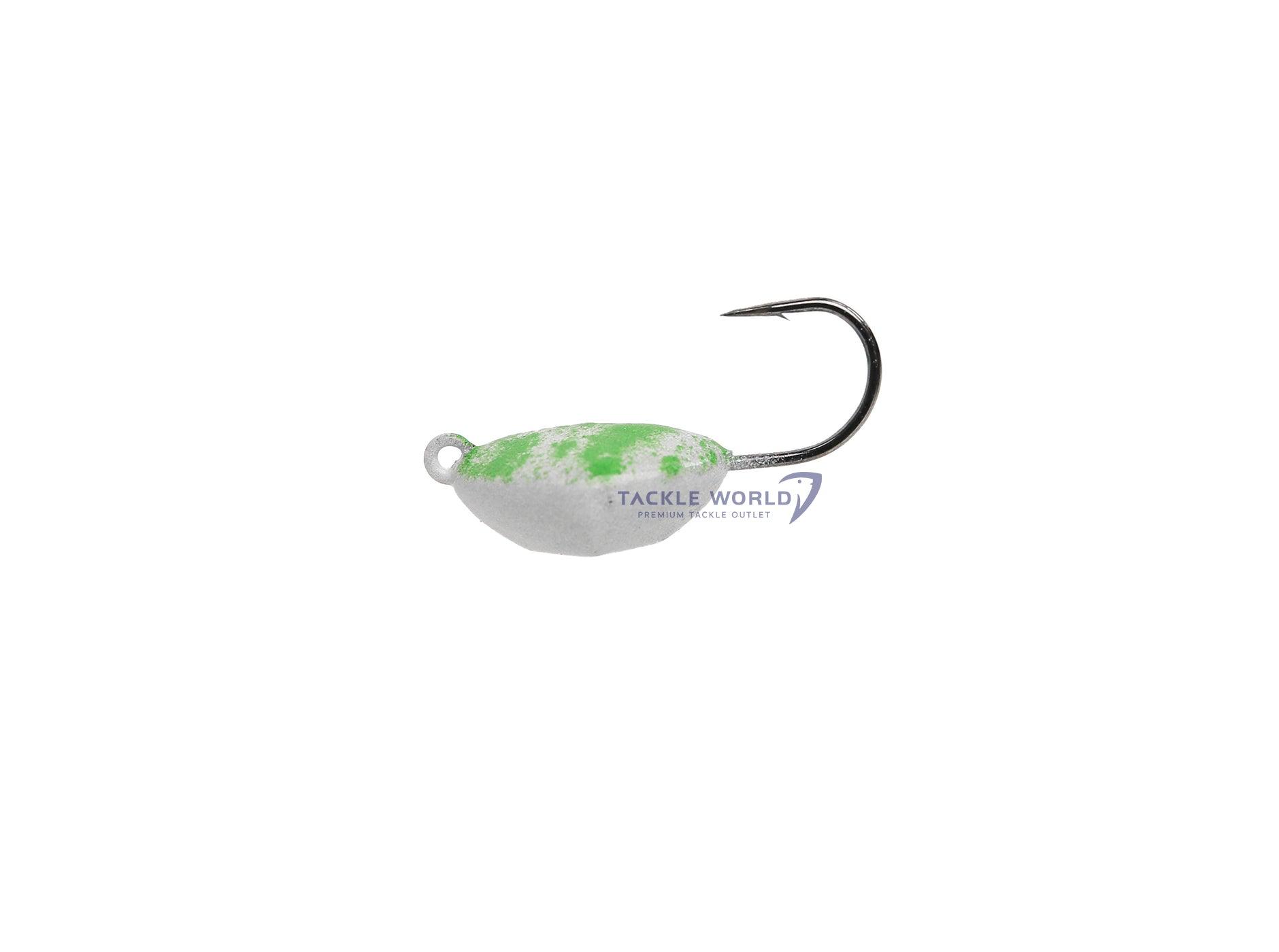 T&A Jigs No-Collar 3X Hook Blackfish Jigs-Lures-T&A Jigs-3/4oz 2pk-Light Green Top/White Bottom-Tackle World