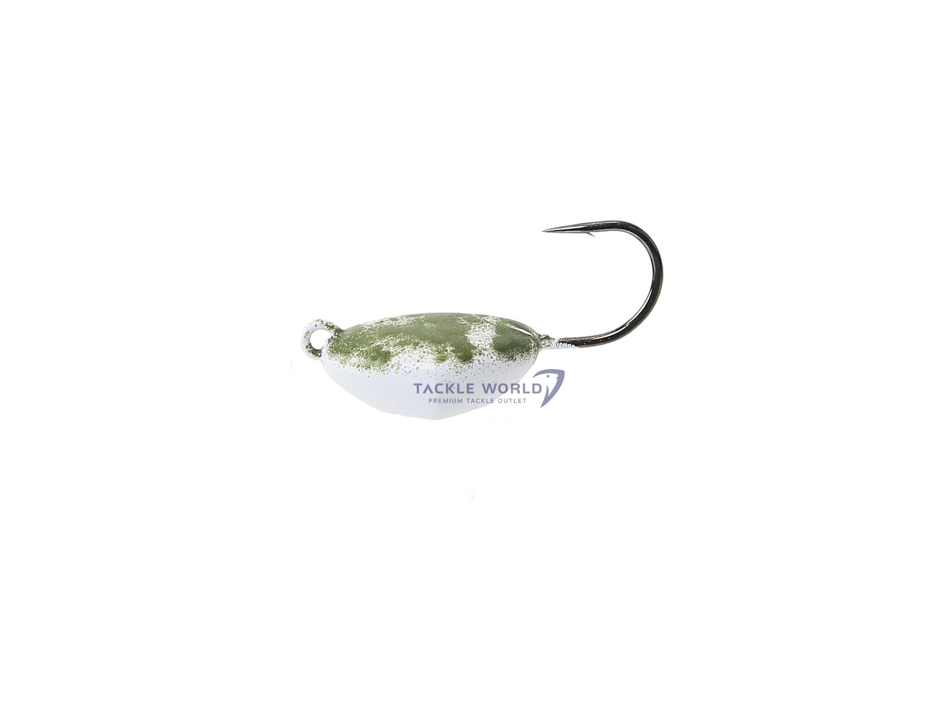 T&A Jigs No-Collar 3X Hook Blackfish Jigs-Lures-T&A Jigs-3/4oz 2pk-Olive Green Top/White Bottom-Tackle World