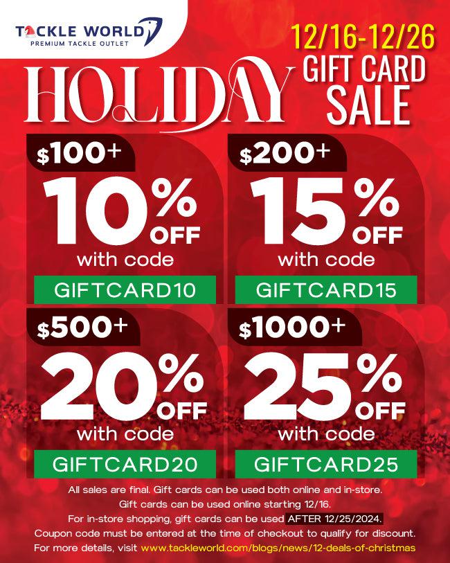 Tackle World eGift Card - FOR ONLINE SHOPPING ONLY-Gift Card-Tackle World USA-Tackle World