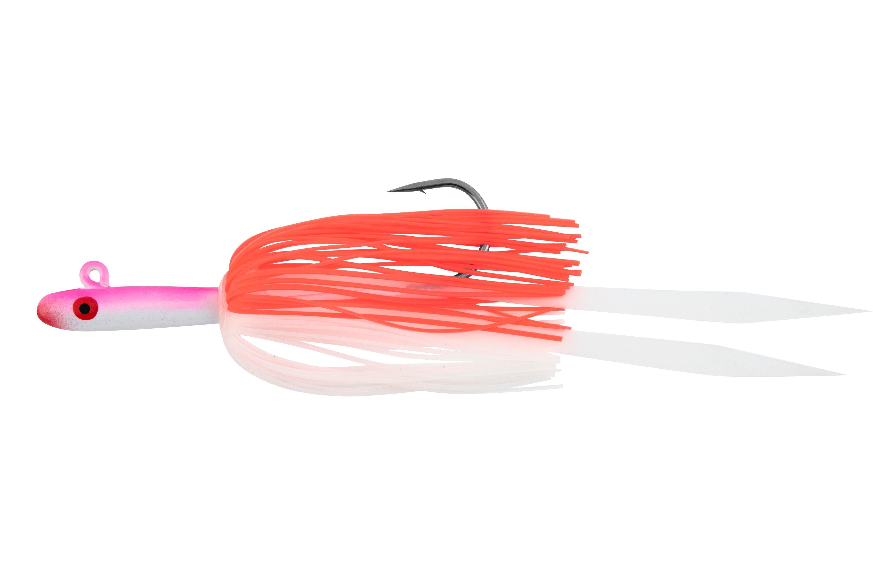 Tsunami Glass Minnow with Silicon Skirt Teasers-Lures-Tsunami-Size: 3/8 oz - Color: Pink/White-Tackle World