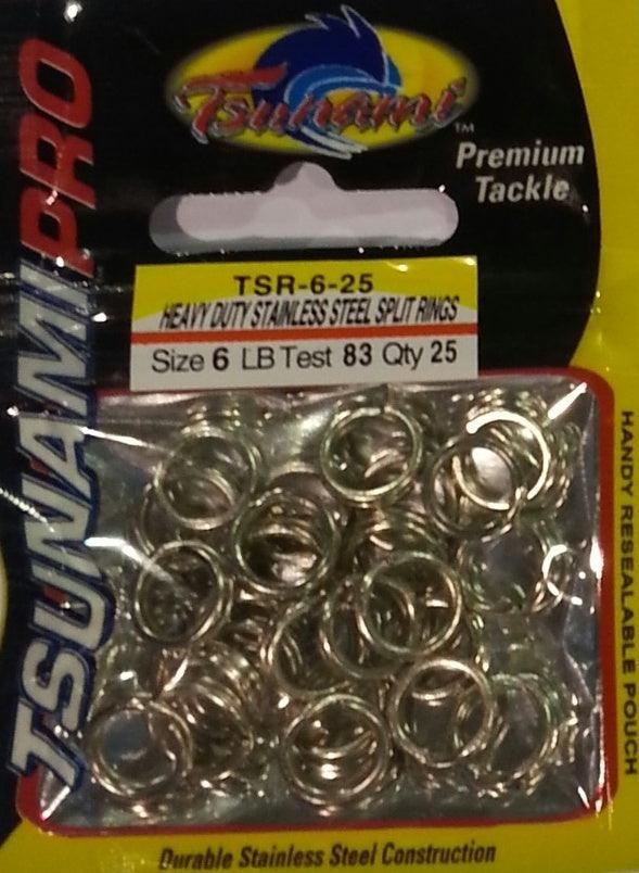 Tsunami Heavy Duty Stainless Steel Split Rings-Terminal Tackle-Tsunami-Tackle World