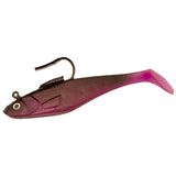 Tsunami Holographic Swim Shads-Lures-Tsunami-Size 4" 1oz - Q'ty/Pk 6-Black Back/Purple-Tackle World