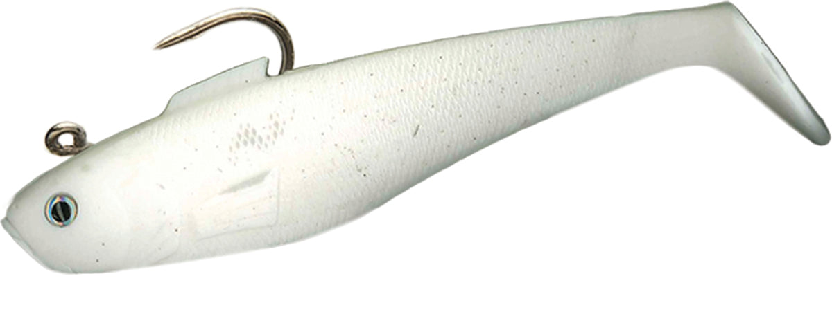 Tsunami Holographic Swim Shads-Lures-Tsunami-Size 4" 1oz - Q'ty/Pk 6-Opaque White-Tackle World