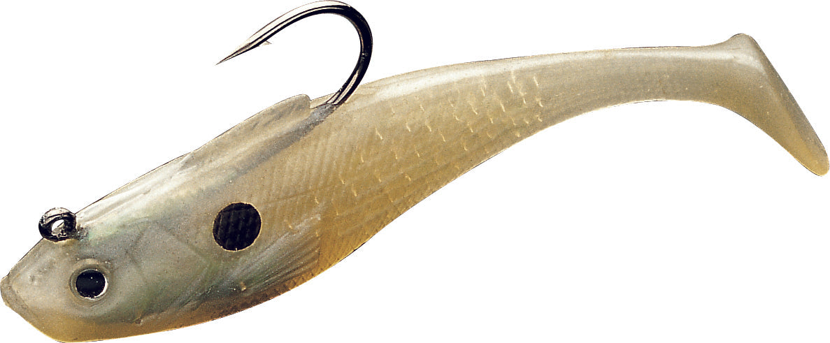 Tsunami Holographic Swim Shads-Lures-Tsunami-Size 4" 1oz - Q'ty/Pk 6-Pearl Spot-Tackle World