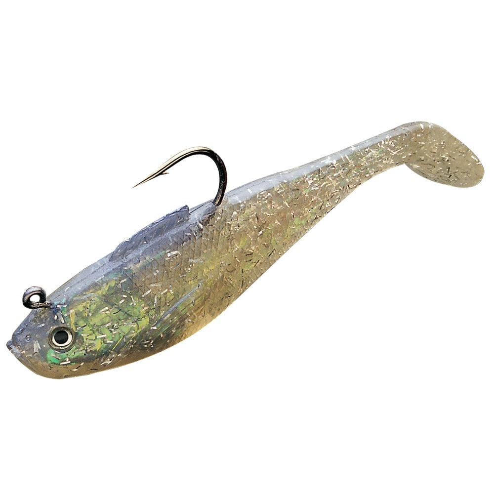 Tsunami Holographic Swim Shads-Lures-Tsunami-Size 4" 1oz - Q'ty/Pk 6-Purple Haze/Clear-Tackle World