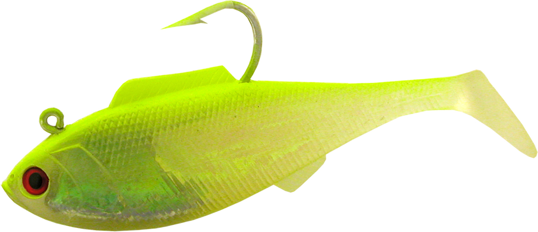 Tsunami Holographic Swim Shads-Lures-Tsunami-Size 5" Deep 3oz - Q'ty/Pk 2-Limetreuse-Tackle World