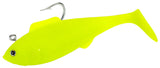 Tsunami Holographic Swim Shads-Lures-Tsunami-Size 5" Deep 3oz - Q'ty/Pk 2-Opaque Chartreuse-Tackle World