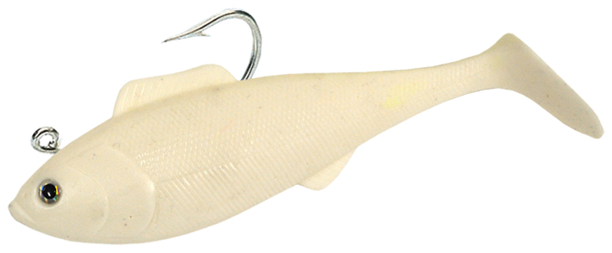 Tsunami Holographic Swim Shads-Lures-Tsunami-Size 5" Deep 3oz - Q'ty/Pk 2-Opaque White-Tackle World