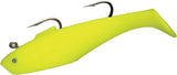 Tsunami Holographic Swim Shads-Lures-Tsunami-Size 9" Double Hook & 6-1/2oz - Q'ty/Pk 1-Opaque Chartreuse-Tackle World