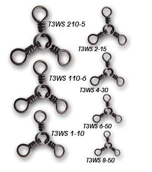 Tsunami Pro Three Way Swivels-Terminal Tackle-Tsunami-Tackle World