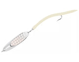 Tsunami Shockwave Spoon with Tubed Single Hook Jigs-Lures-Tsunami-Size 1oz - White Tube-Tackle World