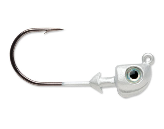 VMC Boxer Jig Heads-Terminal Tackle-VMC-Size 3/8oz - Q'ty/Pk 4-Metallic White-Tackle World