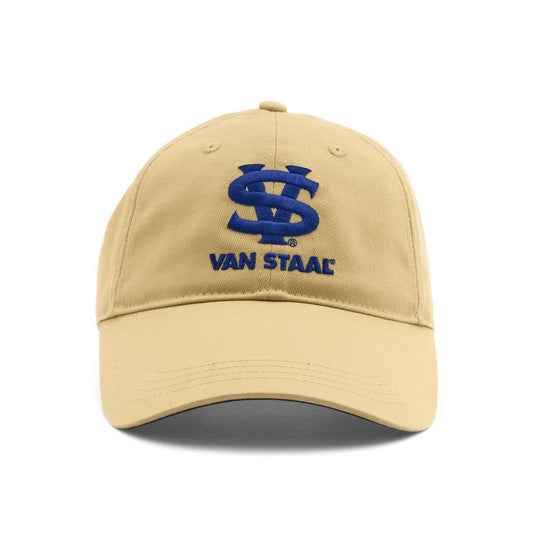 Van Staal Long Bill Hat-Apparel-Van Staal-tan-with-blue-logo-Tackle World