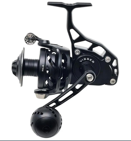 Visser Piermaster Bail-Less Spinning Reels-Reel-Visser-PM 6B Black-Tackle World