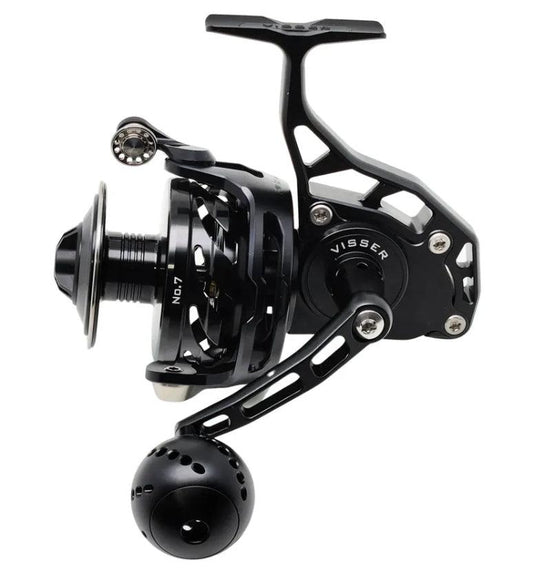 Visser Piermaster Bail-Less Spinning Reels-Reel-Visser-PM 7B Black-Tackle World