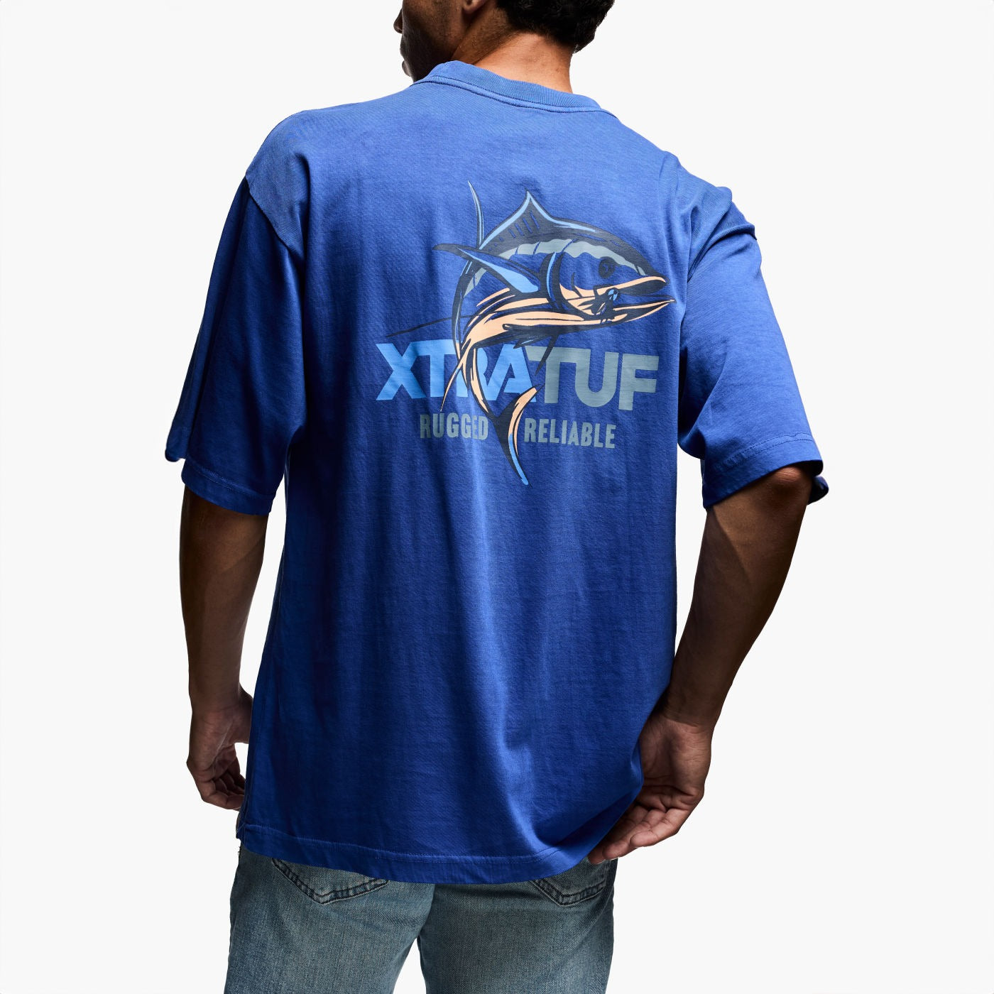 Xtratuf Men's Short Sleeve Tee Dazzling Blue-Apparel-Xtratuf-Tackle World