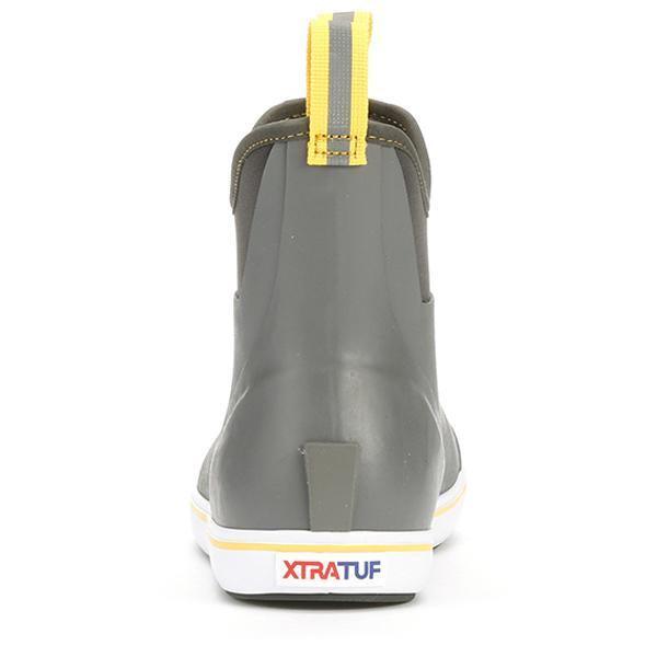 Xtratuf Men's 6" Ankle Deck Boots Gray/Yellow-Apparel-Xtratuf-Tackle World