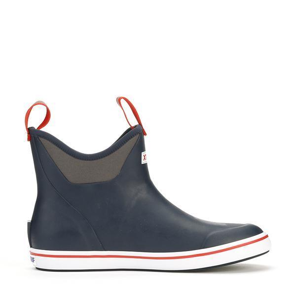 Xtratuf Men's 6" Ankle Deck Boots Navy/Red-Apparel-Xtratuf-Tackle World