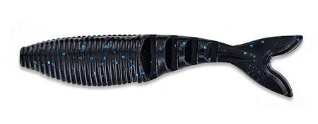 Yamamoto 4" Zako Swimbait-Lures-Yamamoto-#021 Black w/ Large Blue Flake-Tackle World