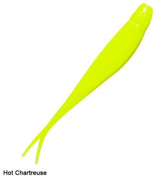 Z-Man Pop Scented Jerk ShadZ Soft Plastics-Lures-Z-Man-Hot Chartreuse-Length: 7"-Tackle World