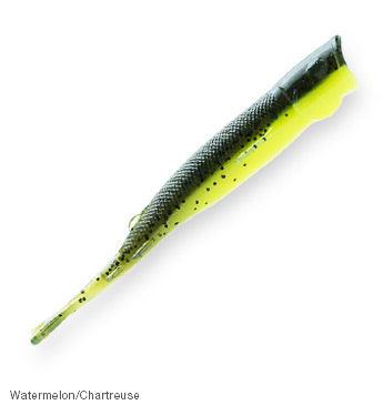 Z-Man Pop ShadZ Soft Plastics-Lures-Z-Man-Watermelon/Chartreuse-Length: 4"-Tackle World