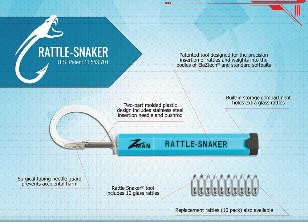 Z-Man Rattle-Snaker Tool And 10 Rattles Kit-Lures-Z-Man-Tackle World