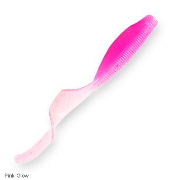 Z-Man StreakZ Curly TailZ Soft Plastics-Lures-Z-Man-Length: 4"-Pink Glow-Tackle World