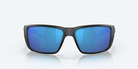 Costa Blackfin Pro Matte Black Frame with Blue Mirror Lens 580G Polarized Sunglasses - Tackle World