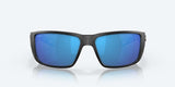 Costa Blackfin Pro Matte Black Frame with Blue Mirror Lens 580G Polarized Sunglasses - Tackle World