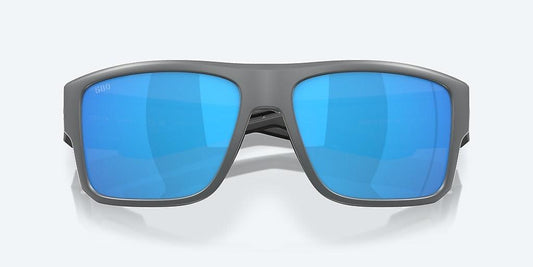 Costa Taxman Matte Gray Frame with Blue Mirror Lens 580G Polarized Sunglasses - Tackle World