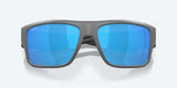 Costa Taxman Matte Gray Frame with Blue Mirror Lens 580G Polarized Sunglasses - Tackle World