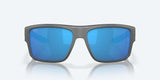 Costa Taxman Matte Gray Frame with Blue Mirror Lens 580G Polarized Sunglasses - Tackle World