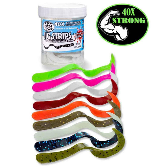 Fat Cow Jig Strips Eel Tail - Tackle World