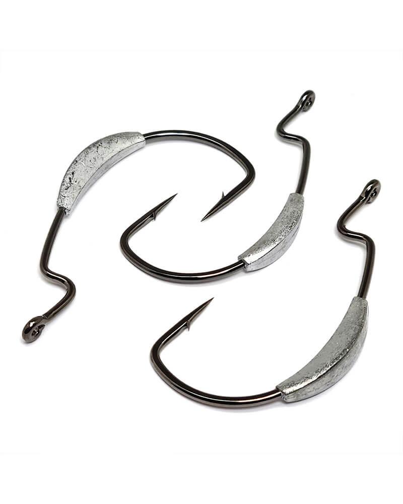 Gamakatsu Extra Wide Gap (EWG) Monster Weighted Hooks NS Black - Tackle World