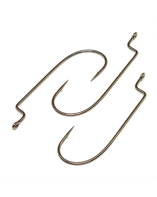 Gamakatsu Worm Offset Shank O'Shaughnessy Bend Hooks NS Black - Tackle World