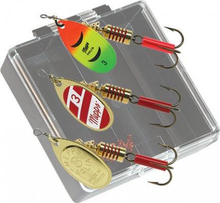 Mepps Bass Pocket Pac - #3 Aglia Plain Inline Spinners - Tackle World