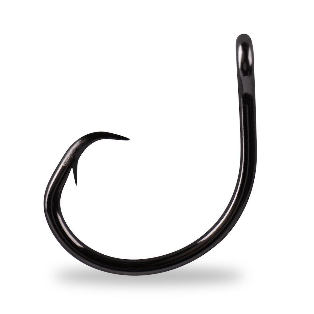 Mustad Demon Perfect Circle In-Line 3X Hooks Black Knickel - Tackle World