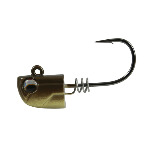 NLBN - No Live Bait Needed Screw Lock Jig Heads for 3" Paddle Tails