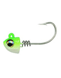 NLBN - No Live Bait Needed Screw Lock Jig Heads for 5" Paddle Tails