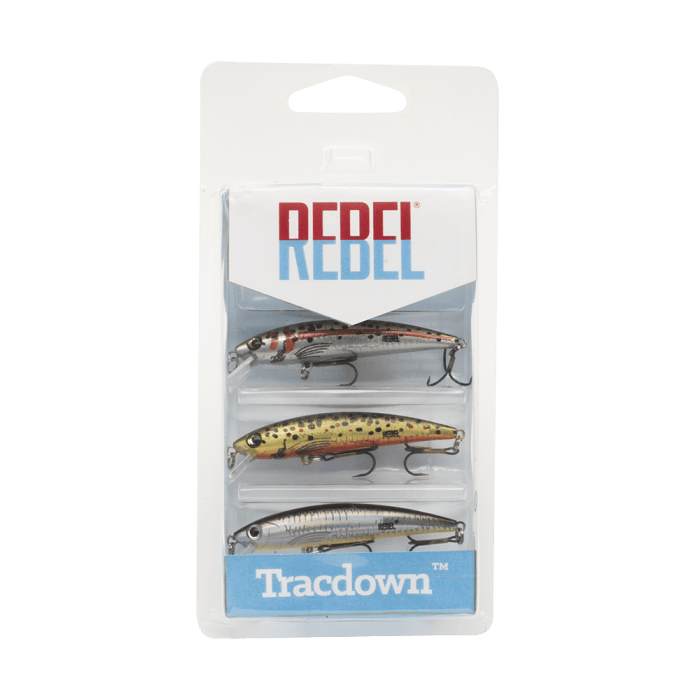 Rebel Tracdown Ghost Minnow 3 Pack Crankbaits - Tackle World