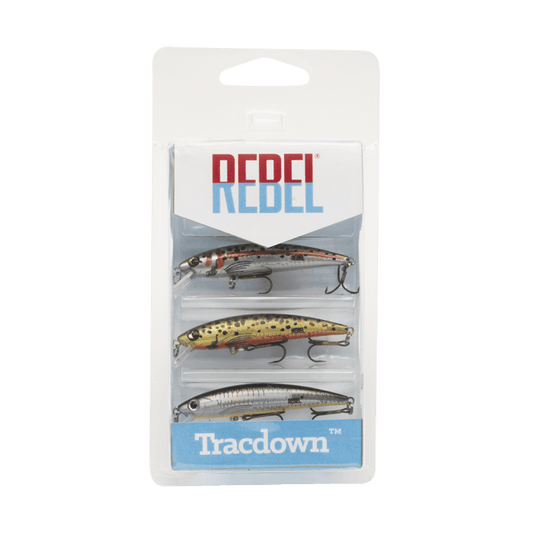 Rebel Tracdown Ghost Minnow 3 Pack Crankbaits - Tackle World