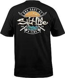 Salt Life One Cast At A Time Short Black Sleeve Tee - Tackle World