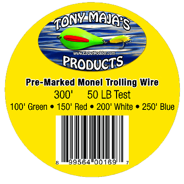 Tony Maja Pre-Marked Monel Trolling Wire Line - Tackle World