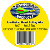 Tony Maja Pre-Marked Monel Trolling Wire Line - Tackle World