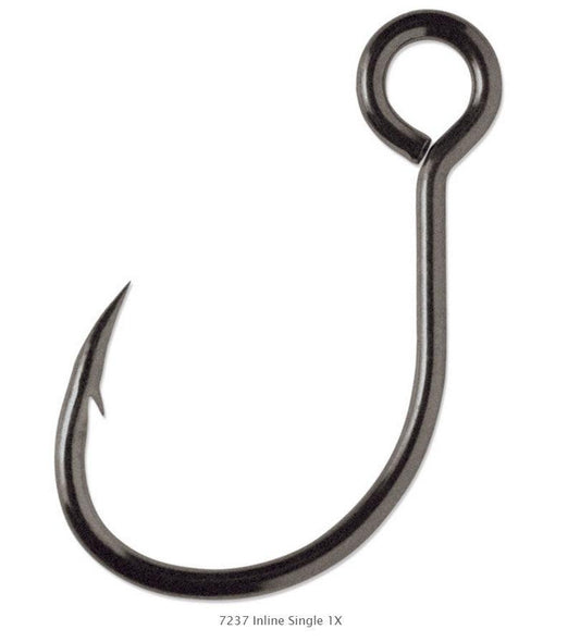 VMC 7237 Inline Single 1X Strong Hooks - Tackle World